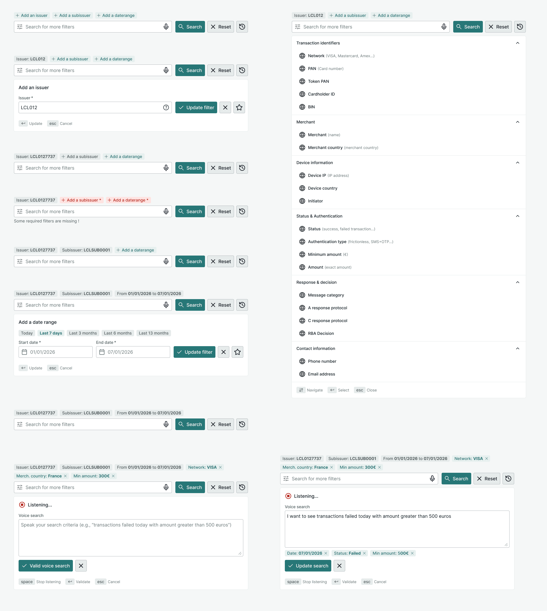 Magic search variant, alternate layout exploration